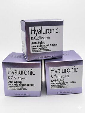 SPA COSMETICS Hyaluronic & Collagen Anti-Aging Cream 3 Pack
